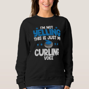 Sweatshirt Je ne crie pas voix bouclée plus grand frisbee du