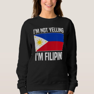 Sweatshirt Je ne hurle pas Je suis Philippine Philippine Phil