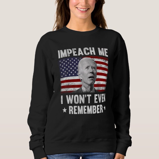Sweatshirt Je ne me souviendrai même pas d'Anti Joe (Devant)