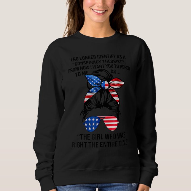 Sweatshirt Je Ne M'Identifie Plus Comme Une Forme Théoriste C (Devant)