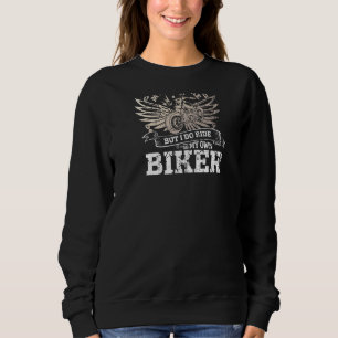 Sweatshirt Je ne monte pas mon propre vélo mais je monte bien