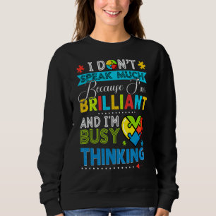 Sweatshirt Je Ne Parle Pas Beaucoup De Beaux Garçons De Sensi