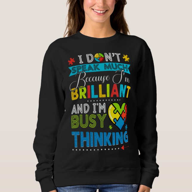 Sweatshirt Je Ne Parle Pas Beaucoup De Beaux Garçons De Sensi (Devant)