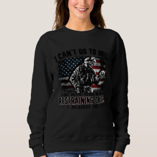 Sweatshirt Je ne peux pas aller en enfer le diable a encore u