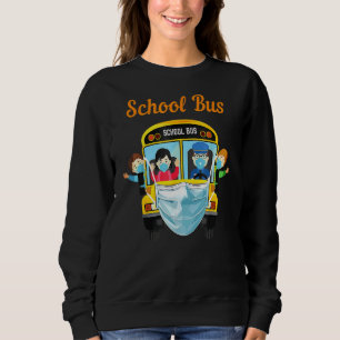 Sweatshirt Je ne peux pas masquer l'amour pour mes élèves Bus