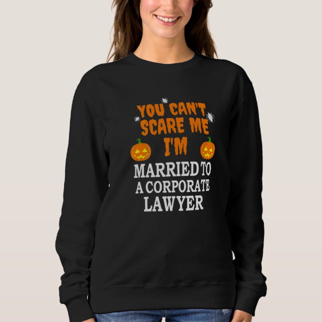 Sweatshirt Je ne peux pas me faire peur Avocat Marié Avocat H (Devant)