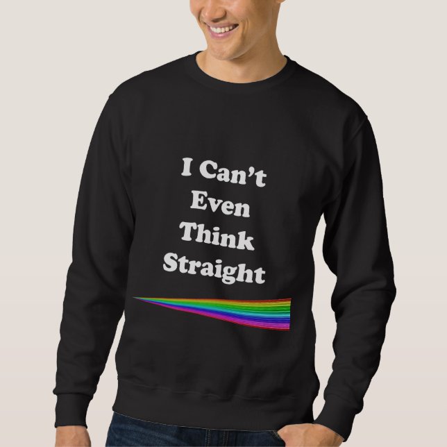 Sweatshirt Je ne peux pas même penser directement (Devant)