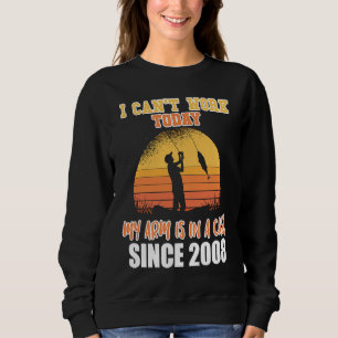 Sweatshirt Je ne peux pas travailler aujourd'hui mon bras est
