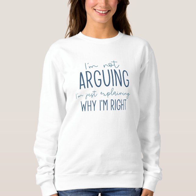 Sweatshirt Je ne plaide pas (Devant)