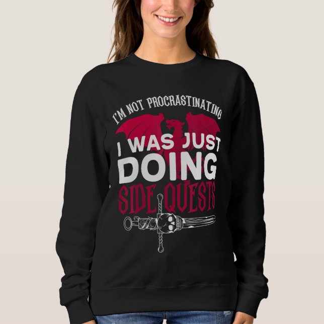 Sweatshirt Je ne protestais pas, je faisais juste partie de Q (Devant)