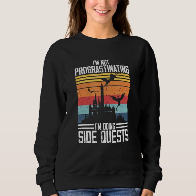 Sweatshirt Je ne proteste pas Je fais des quêtes latérales Rp (Devant)