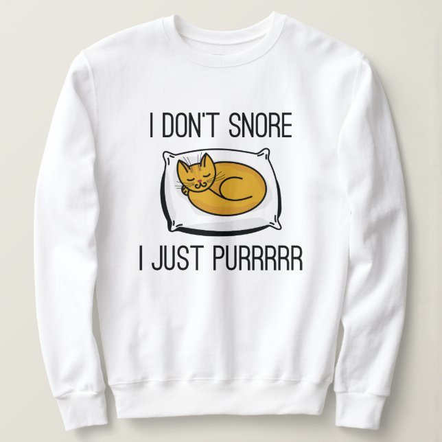 Sweatshirt Je ne ronfle pas (Design devant)