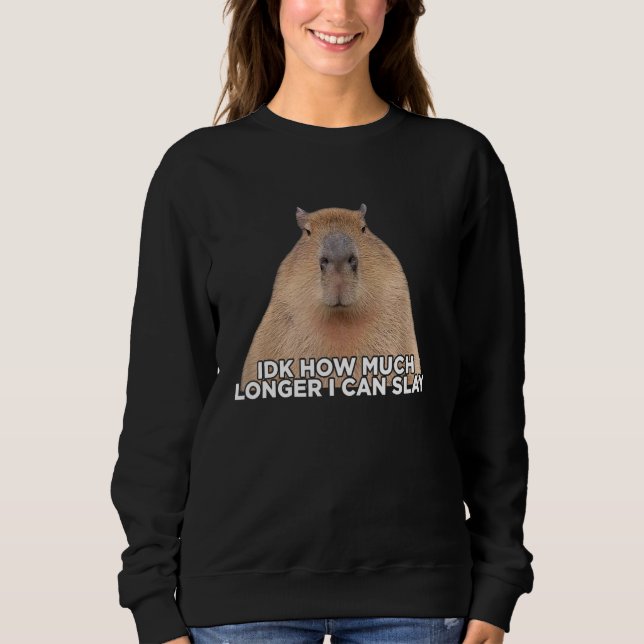 Sweatshirt Je ne sais pas combien de temps je peux envoyer Ca (Devant)