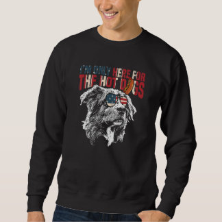 Sweatshirt Je ne suis ici que pour les hot-dogs Berger Austra