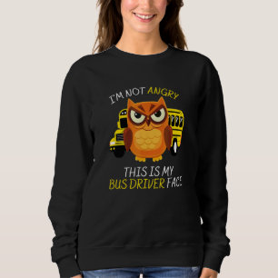 Sweatshirt Je ne suis pas en colère, c'est mon visage de chau