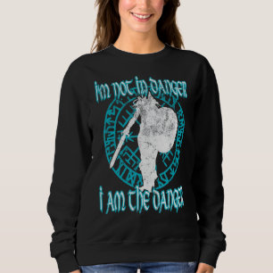 Sweatshirt Je ne suis pas en danger sur le bouclier Danger Ma