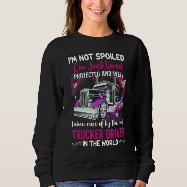 Sweatshirt Je ne suis pas gâté Je suis juste adoré Protected  (Devant)