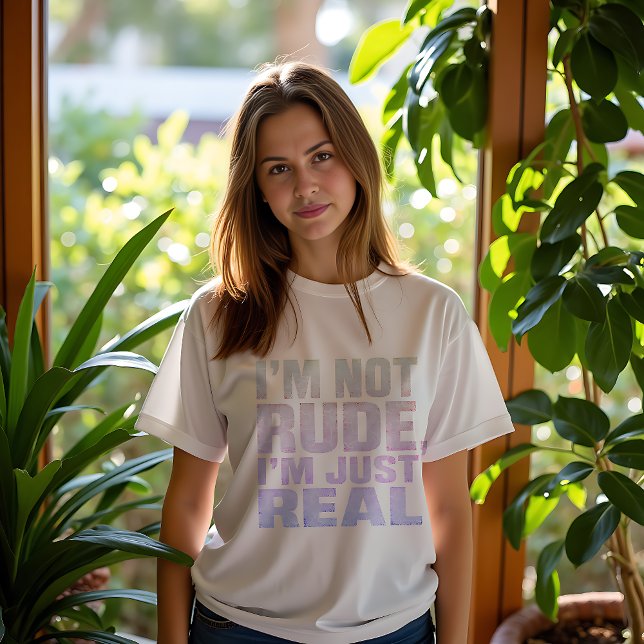 Sweatshirt Je ne suis pas Rude Je suis juste Vrai (Créateur téléchargé)