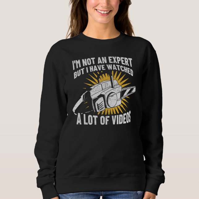 Sweatshirt Je ne suis pas un expert drôle de travailleur du b (Devant)