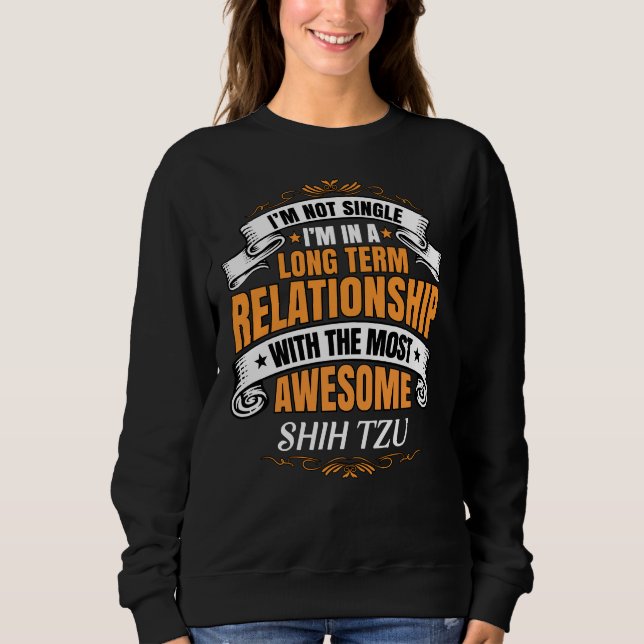 Sweatshirt Je Ne Suis Pas Un Seul Je Suis Dans Une Relation À (Devant)