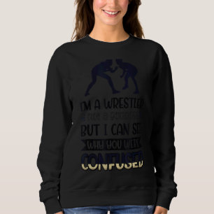Sweatshirt Je ne suis pas une déesse mais un lutteur, je vois