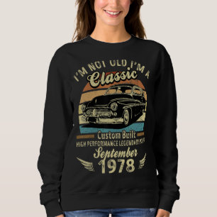Sweatshirt Je ne suis pas vieux Je suis un classique né en se
