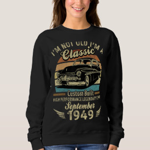 Sweatshirt Je ne suis pas vieux Je suis un classique né en se
