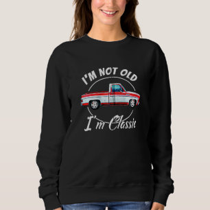 Sweatshirt Je ne suis pas vieux Je suis Vintage lit court Car