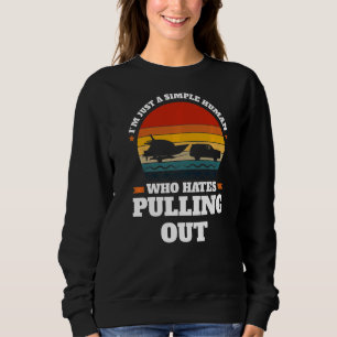 Sweatshirt Je ne suis qu'un simple homme qui sort des bateaux