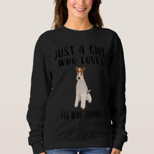 Sweatshirt Je Ne Suis Qu'Une Fille Qui Aime Le Fil Renard Ter