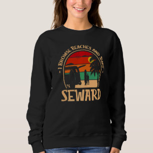 Sweatshirt Je Parcoure Les Plages Et Surf Seward Surf Alaska