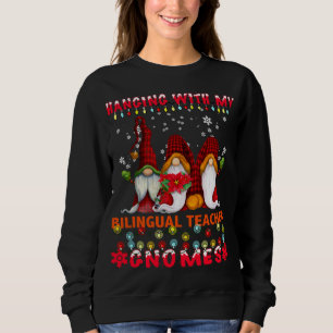 Sweatshirt Je Passe Avec Mes Gnomies De 1Ere Année - Enseigna