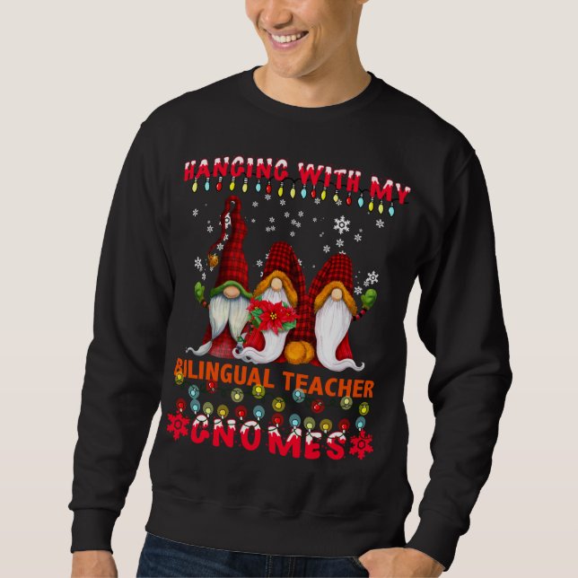 Sweatshirt Je Passe Avec Mes Gnomies De 1Ere Année - Enseigna (Devant)