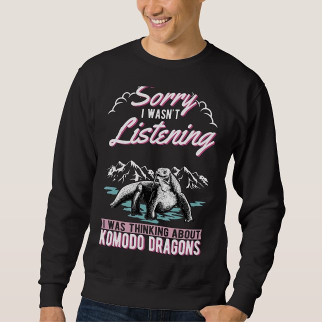 Sweatshirt Je Pensais À Komodo Dragons (Devant)
