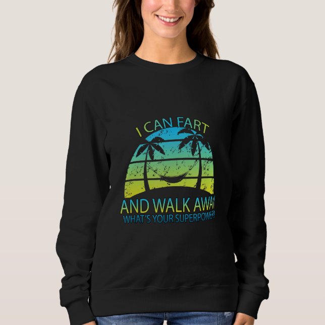 Sweatshirt Je Peux Piquer Et Partir De Graphisme (Devant)