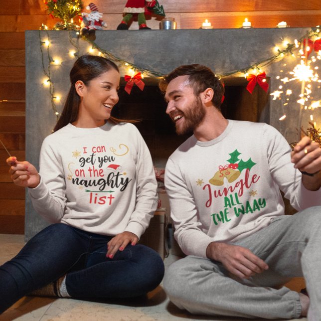 Sweatshirt Je Peux Vous Faire Retrouver Sur La Naughty List F (Créateur téléchargé)