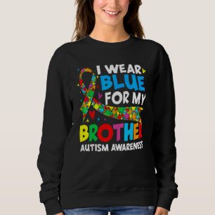 Sweatshirt Je Porte Du Bleu Pour Ma Sensibilisation sur l'aut