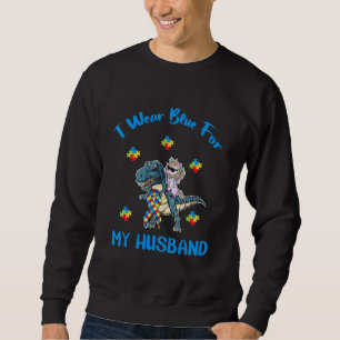 Sweatshirt Je Porte Du Bleu Pour Ma Sensibilisation sur l'aut