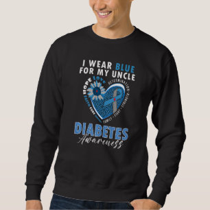 Sweatshirt Je Porte Du Bleu Pour Mon Oncle Type 1 Sensibilisa