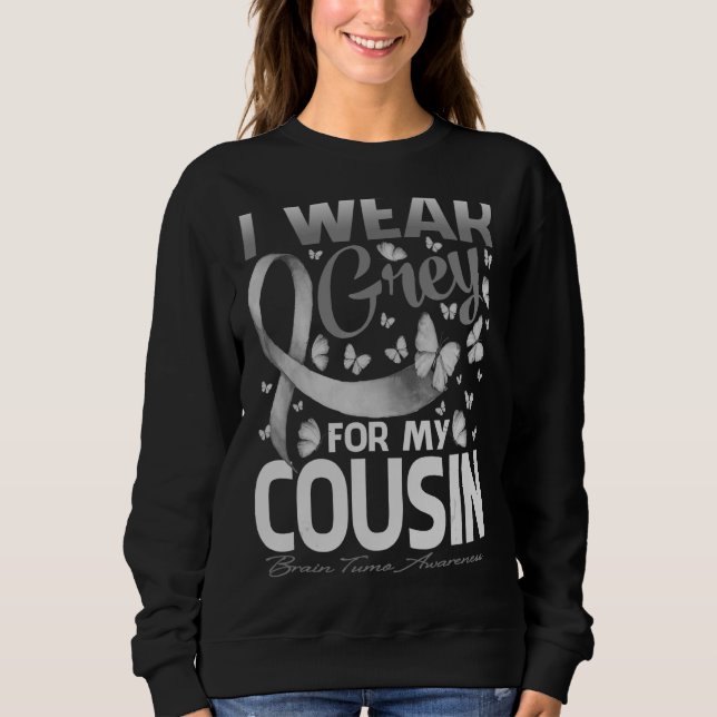 Sweatshirt Je Porte Du Gray Pour Ma Conscience Du Tumage Du C (Devant)