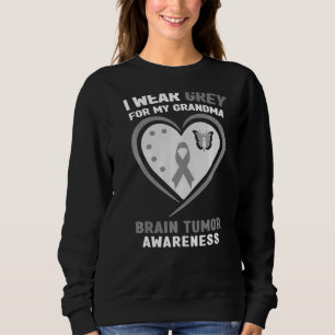 Sweatshirt Je Porte Du Gris Pour Ma Grande-Mère Sensibilisati