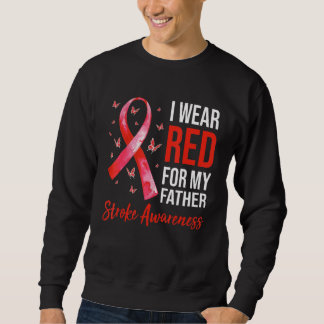 Sweatshirt Je Porte Du Rouge Pour Mon Père Survivant De Sensi