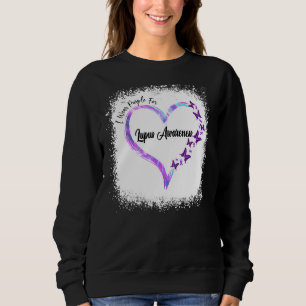 Sweatshirt Je Porte Du Ruban Violet Pour Lupus Sensibilisatio