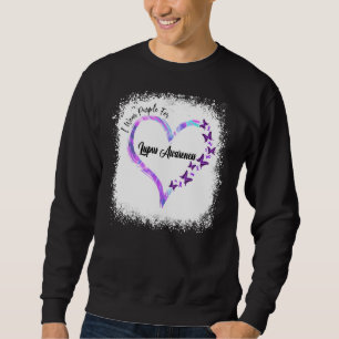 Sweatshirt Je Porte Du Ruban Violet Pour Lupus Sensibilisatio