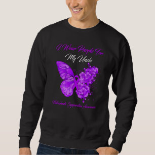 Sweatshirt Je Porte Du Violet Pour Mon Oncle Hidradenitis Sup
