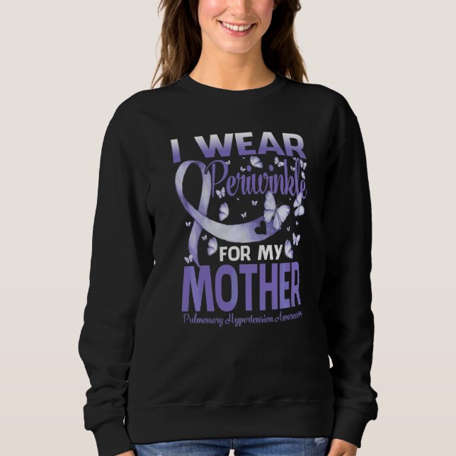 Sweatshirt Je Porte Le Périwinkel Pour Ma Mère Pulmonaire Hyp (Devant)