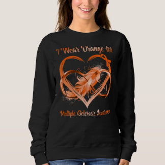 Sweatshirt Je Porte L'Orange Pour La Sensibilisation À La Scl