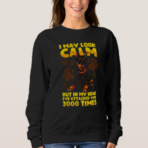 Sweatshirt Je Pourrais Avoir L'Air Calme Mais Dans Ma Tête Do