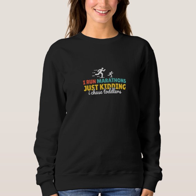 Sweatshirt Je Poursuis Les Enfants Babysitter Enseigner Faire (Devant)