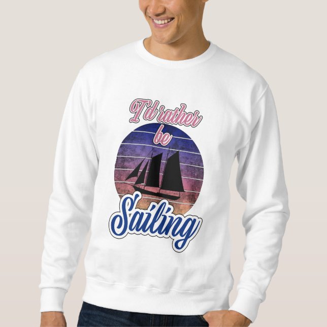 Sweatshirt Je préfère naviguer (Devant)